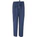 LAIJOJIO Women's Linen Pants - Lightweight Casual Drawstring Elastic Waist Wide Leg Trousers with Pockets (Dark Blue, Small) - Buy Online on GoSupps.com