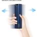 Extra Large 7-Day Pill Organizer | Aluminum Weekly Travel Pill Box | Cute Vitamin & Supplement Holder - Blue - Buy Online on GoSupps.com