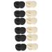 Mobestech 12 Pairs Dispensing Type Forefoot Pad Outdoor Accessories Toe Pads for High Heel Cushion Insert Schutz Heels for Women Shoe Inserts Half Socks Arch of Foot Front Pad Cotton Women's
