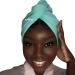Cotton Towel (Turquoise) - Curly Queen 100% Cotton T-Shirt Double Layer - Extra Large Frizz-Free Towel for All Hair Types - Buy Online on GoSupps.com