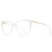 OLIEYE Cateye Blue Light Blocking Glasses Fashion Women Anti Eye Strain Computer Eyeglasses Frames Anti UV Clear Lens Transparent 53 Millimeters