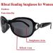 Bifocal Reading Sunglasses for Women - Vintage Street Fashion with Metal Decoration, UV Protection, 2 Pairs Black&Tortoise - Buy Online on GoSupps.com