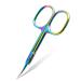 CGBE Professional nail smoke scissors with curved tip skin traps extra fine and extra sharp made of stainless steel for precise shortening of the cuticle eyebrows and eyelashes multicolored 1 piece of multicolored