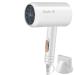 Buyter Blue-Ray Folding Compact Travel Blow Dryer Professional Salon Ionic Low Noise Hair Dryer 3 Heat Settings (White)
