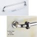 Grab Rails for Bathroom Handrails Grab Bar Shower for Bathtubs and Bathroom Chrome Support Handrail Handle-Slip Rail for Elderly and Disab Silver 85Cm - Buy Online on GoSupps.com