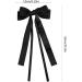 Double Layer Ribbon Bow Hair Clip Women Korean Bowknot Long Ponytail Clip Sweet Girls Hairpin Barrettes Headwear Gift Beige - Buy Online on GoSupps.com