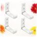 Alipis 4pcs Foldable Hooks Wall Mount Hooks Alloy Hooks Wall Hanger Wall Hanging Row Hook Round medium Silver - Buy Online on GoSupps.com