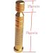 Yeseje Brass Arrow Inserts with Embossed Surface for .245 Inner Diameter Carbon Arrows - 12 Pack, 100 Grain - Buy Online on GoSupps.com