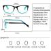 Kerecsen Women's Reading Glasses - 3 Pack with Feather Hinges High-Quality Rectangular Design Comfortable Vision Aid (2.5 3 Blue) - Buy Online on GoSupps.com