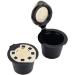 Capsules de caf r utilisables en plastique et en acier inoxydable avec fonction mousse taille universelle dor argent Applicable NESCAF (Ou) - Buy Online on GoSupps.com