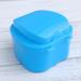 Operitacx Box Prosthesis Brush Holder & Lid Soaking Cup | Denture Cleaning Tablets Bath Container - Sky Blue - Buy Online on GoSupps.com