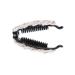 minkissy French Barrette Hair Clips Korean Hair Clips Comb Claw Clips Fish Hair Clip French Claw Clip Hairpin Bead Banana Beautiful Vertical Clip Bead Hair Clip Vertical Ponytail Holder