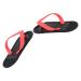 Silicone Flip-Flop Baby Bite Ring - Reusable Teething Toy for Gum Relief & Emotional Calm | Black - Buy Online on GoSupps.com