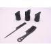 Ericotry 5PCS Black Hair Dryer Nozzle Set - Drying Concentrator Hair Comb Brush Styling Tool Accessories - Buy Online on GoSupps.com