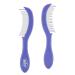 Wet Brush Thin Detangler Comb - Purple  Custom Care - All Hair Types - Ultra-Soft IntelliFlex Bristles Glide Through Tangles with Ease - Pain-Free Comb for Men  Women  Boys and Girls