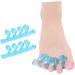 Hemoton Silicone Gel Toe Separators - 1 Pair | Valgus Adjuster Orthotics for Men and Women | Blue Toe Divider for Toe Stretching and Alignment - Buy Online on GoSupps.com