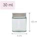 Elegant and Durable 30ml Clear Glass Jars with Airtight Silver Lids - Perfect for Candlemaking Storage DIY Beauty and Gifting - Heat-Resistant Refillable & Stylishly Compact (12) - Buy Online on GoSupps.com