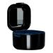 Dental prosthesis box false teeth container orthodontic tooth retention box portable denture cleaning box for travel retainer cleaning dentures clear braces mouth protection (black)