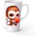 White Ceramic Baby Monkey Mug - Large 483 ml Perfect for Hot Chocolate or Milk Fun and Easy to Use - Buy Online on GoSupps.com