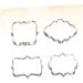 IMIKEYA 4pcs Cookies Mold Wedding Cookie Cutters Mini Loaf Pan Silicone Lion Figurines for Kids Dessert Molds DIY Baking Mold Stainless Steel Biscuit Molds Cake Mold Picture Frame Silver medium - Buy Online on GoSupps.com