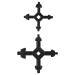 UKCOCO Lot de 2 Cl s de Mandrin en Acier R sistant Grosse et Petite Tailles Universelles pour Perceuse Manuelle Outil Multifonction pour Travaux de Per age Professionnels et Bricolage