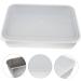 Alipis 1 Set Stainless Steel Bakeware Cake Pp Lunch Box 26X20X5CM Silver - Buy Online on GoSupps.com