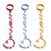 Food quality silicone 3 pieces of seat belts for toys drinking cups of owners adjustable for strollers Cup Catcher for strollers Hochstuhl Autositz multi -colored