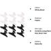 12-Piece Butterfly Hairdresser Clamps | Salon Hair Claw Clips Black & White - Buy Online on GoSupps.com