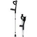 Folding Crutches for Travel Lightweight Adjustable Forearm Crutches for Adult Underarm Walking Stick Aluminum Crutches for Elderly Disabled (Color : 2 PCS) Anniversary Lucky Star 1 Pcs