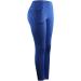 High Waist Yoga Capris Women's Tummy Control Leggings with Pockets - Small Blue - Buy Online on GoSupps.com