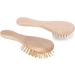 Natural Wooden Baby Hairbrush and Comb Set | Eco-Friendly Newborn Care for Toddlers - Buy Online on GoSupps.com