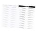FOMIYES 2 Pairs Makeup Decals Eyebrow Artificial Eyebrow Patch Eyebrow Stickers 6d Disposable Makeup Tools