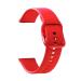 LOTOAK Quick Release Watch Strap Compatible With Men Women Silicone Watch Band With Color Stainless Buckle -18mm 20mm 22mm Medium Rosso