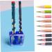 4-Piece Makeup Sharpener Two Holes Eyeliner Sharpener with Cover Coloured Eye Cosmetic Sharpener for Eyeliner Lip Liner Pens - Buy Online on GoSupps.com