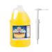 ZippySweets - Snow Cone Syrup - Pineapple Flavour Shaved Ice Syrup 1 Gallon with Complimentary Pump Makes Up to 128 Shaved Ice Treats - Perfect for Parties and Summer Fun