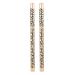 Baluue Leopard Eyebrow Pencil 2pcs Long Lasting Eyebrow Pencil with Brush Wooden Leopard Cover Eyebrow Pencil Makeup Tool Dark Coffee