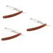 Angoily 3pcs Safe Razor Mahogany Razor Bamboo Man