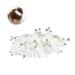 Didiseaon Wedding Hair Accessories Hair Side Combs Rhinestones Hair Comb Bridal Hair Comb Bridal Hair Accessories Bridal Side Combs White Korean Bridesmaid Headgear