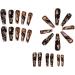 24Pcs Press on Nails Long Fake Nails Acrylic T-Shape False Nails Summer Reusable Artificial Nails for Women Girls - Buy Online on GoSupps.com