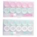 Healvian 2 sentences Storage box for colored contact lenses Colored housing eye contact case contact housing kit container for eye contact lens Setting PP trips light green 14.5x8.2cm