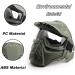 TUXING Airsoft Mask Full Face Tactical with Lens Goggles for Halloween CS Paintball Game - Green - Buy Online on GoSupps.com