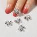 KACHIMOO 3D Butterfly Nail Charms - Set of 10 Silver Alloy Rhinestones for Nail Art Design - Buy Online on GoSupps.com