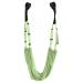 Alomejor waist-back-leg-stretch belt Yoga fitness band stretching equipment with door anchors for dance-aerial yoga-ballet-leg-stretching exercises free size light green