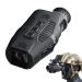 Monocular Night Vision Goggles, 1080P Full HD Photo & Video Portable Night Vision, 5X Digital Zoom Travel Infrared Monoculars for Day & Night Hunting Camping Travel black