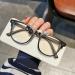 Fuqinqingoz Trendy Computer Readers Anti-UV reading glasses Anti-blue light and light-light mirror-mirror glasses for women and men (color: C3 size: +250) +250 C3