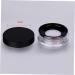 Housoutil Empty Powder Case 2pcs Makeup Powder Jar Makeup Powder Puffs Makeup Cosmetic Jars Powder Puff Holder Powder Box Round Black 6.5X6.5cm - Buy Online on GoSupps.com