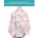 Pink Floral Barber Cape - Adjustable Hair Cutting Cape for Women Men & Kids | Botanical Rose Design 55x63 Inch - Perfect Hairdressing Accessory - Buy Online on GoSupps.com