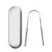 Wilsem stainless steel tongue tongue tongue fresh breath cleaning coated toothbrush oral hygiene tongue scraps for oral hygiene silver box