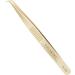 Nagaraku Professional Eyelash Extension Tweezers - Gold Curved Precision for Volume & Light Fans - N-06 Stainless Steel - Buy Online on GoSupps.com