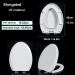 Toilet Seats Elongated Toilet Seat Soft Close UF- White Toilet Seat with Non-Slip Dampers and Quick-Release Hinges No Slam Toilet Seat UF Little Surprise - Buy Online on GoSupps.com